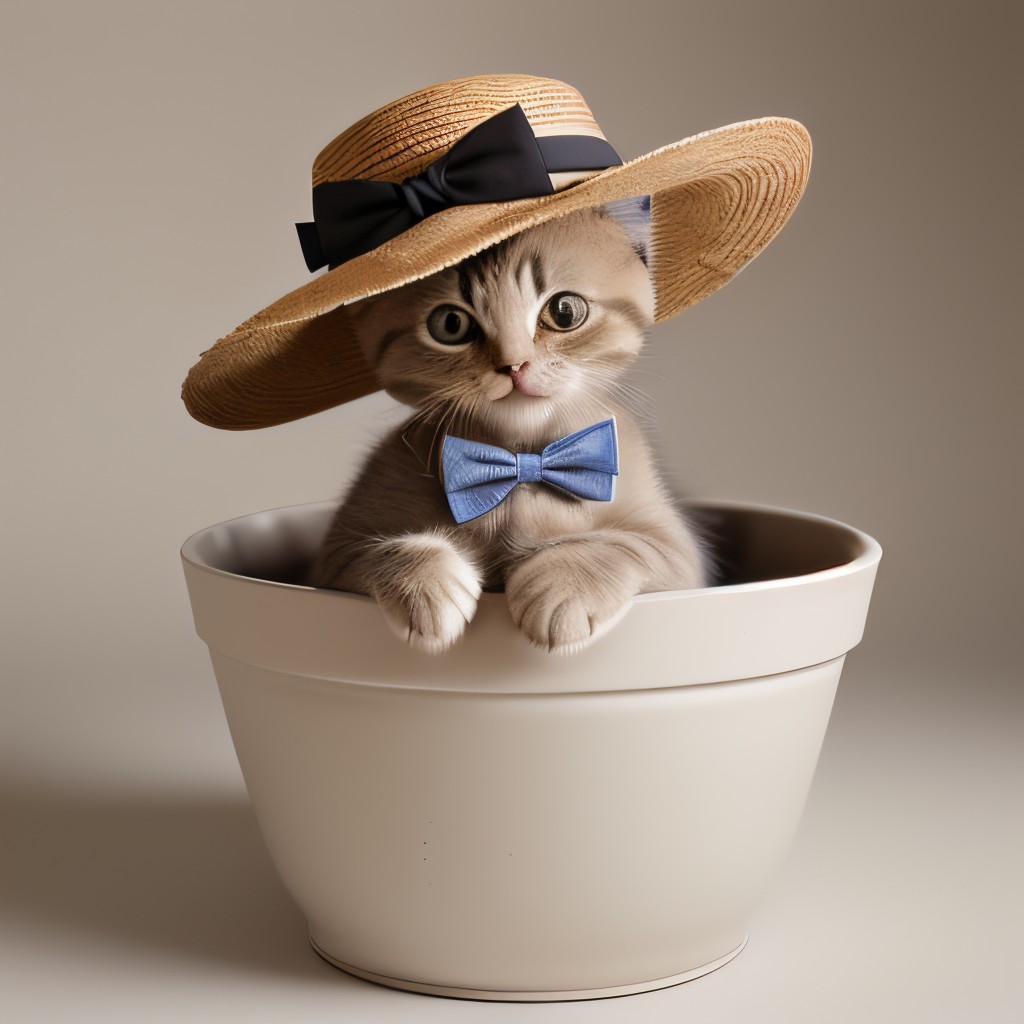 00369-2439313403-cute kitten with panamahat and bowtie in a flower pot,  _lora_PanamaHatConcept_v13_0.8_.jpg